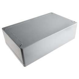 1 pcs - Fibox Euronord II Series Grey Polyester Enclosure, IP66, IP67, Grey Lid, 402 x 250 x 120mm