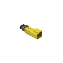 1 pcs : AT04-2P-SR01YEL - Automotive Connectors 2 Position, Receptacle, Pin, SR01 Strain Relief (Standard Seal), Yellow Body