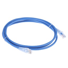 1 pcs - RS PRO Cat5e Male RJ45 to Male RJ45 Ethernet Cable, U/UTP, Blue PVC Sheath, 2m