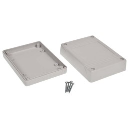 1 pcs - RS PRO Light Grey Polycarbonate Enclosure, IP54, 120 x 90 x 38mm