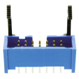 1 pcs - TE Connectivity AMP-LATCH Series Straight Through Hole PCB Header, 14 Contact(s), 2.54mm Pitch, 2 Row(s), Shrouded