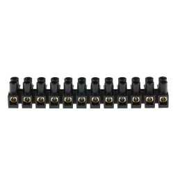 5 pcs - RS PRO Terminal Strip, 12-Way, 24A, 2.5 mm² Wire, Screw Termination