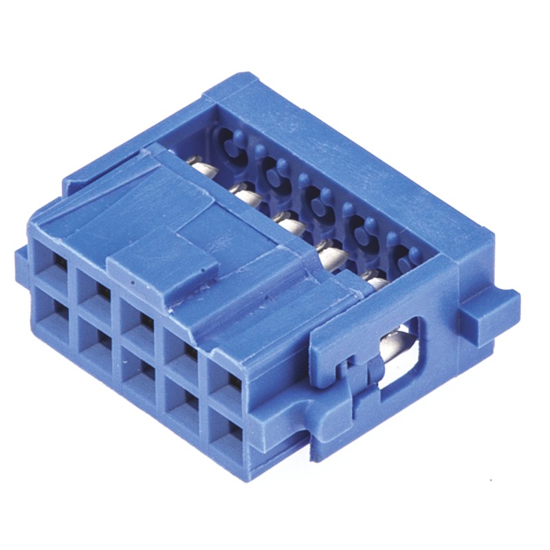 50 pcs - TE Connectivity 10-Way IDC Connector Socket for Cable Mount, 2-Row