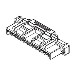 50 pcs - Molex Female Connector Housing, 1.5mm Pitch, 9 Way, 1 Row