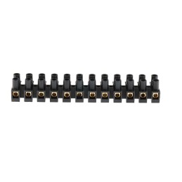 5 pcs - RS PRO Terminal Strip, 12-Way, 24A, 4 mm² Wire, Screw Termination