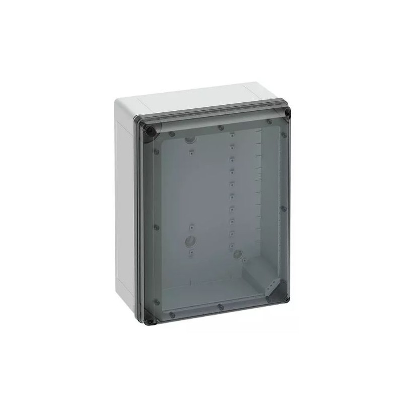 1 pcs - Spelsberg Grey Polycarbonate General Purpose Enclosure, IP66, IP67, IK09, Transparent Lid, 400 x 300 x 180mm