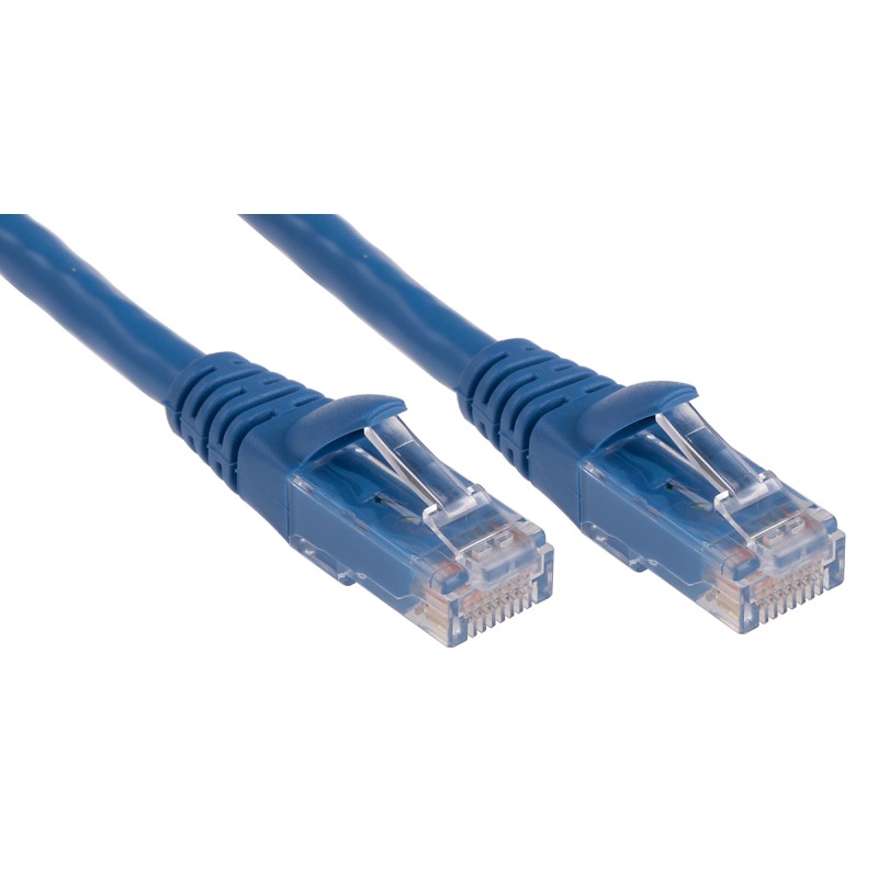 1 pcs - RS PRO Cat6 Male RJ45 to Male RJ45 Ethernet Cable, U/UTP, Blue PVC Sheath, 1m