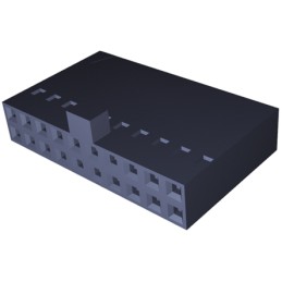 5 pcs - TE Connectivity, AMPMODU Short Point Female Connector Housing, 2.54mm Pitch, 20 Way, 2 Row