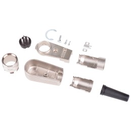 1 pcs - Amphenol Industrial, C 091 A 6 Pole Right Angle M16 Din Plug, 5A, 300 V ac, Male, Cable Mount