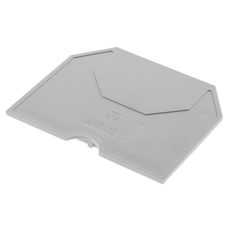 5 pcs - RS PRO End Cover for Use with DIN Rail Terminal Blocks