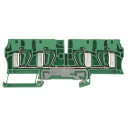 5 pcs - Weidmüller Z Series Green, Yellow PE Terminal, Single-Level, Clamp Termination