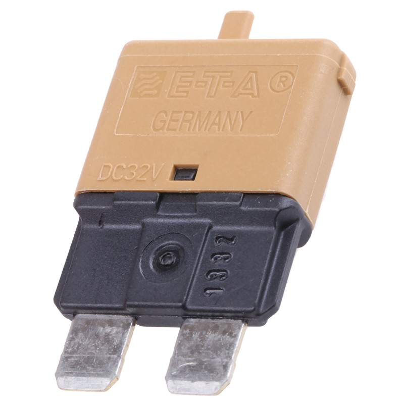 1 pcs - ETA Thermal Circuit Breaker - 1616 Single Pole 32V Voltage Rating, 5A Current Rating