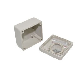 1 pcs - Hammond RP Series Light Grey ABS General Purpose Enclosure, IP65, Light Grey Lid, 85 x 80 x 55mm