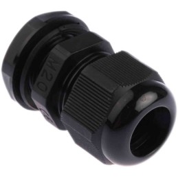 10 pcs - HellermannTyton NGM Series Black Nylon Cable Gland, M20 Thread, 10mm Min, 14mm Max, IP68