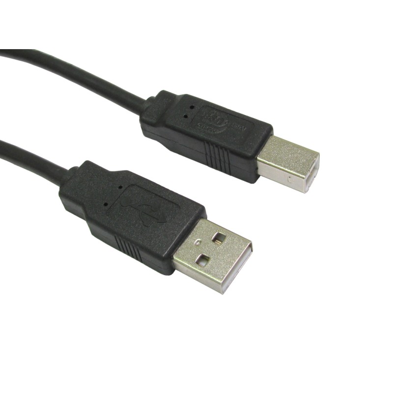 5 pcs - RS PRO USB 2.0 Cable, Male USB A to Male USB B Cable, 500mm