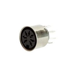 1 pcs : SD-80BV - Circular DIN Connectors DIN, 8P jack, vertical, through hole