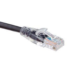 1 pcs - RS PRO Cat5e Male RJ45 to Male RJ45 Ethernet Cable, U/UTP, Black PVC Sheath, 1m