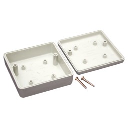 1 pcs - Hammond 1593 Grey ABS Enclosure, 66 x 66 x 28mm