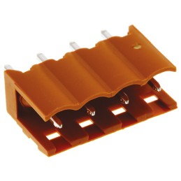 5 pcs - Weidmuller 5.08mm Pitch 4 Way Pluggable Terminal Block, Header, Through Hole, Solder Termination