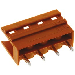 5 pcs - Weidmuller 5.08mm Pitch 4 Way Pluggable Terminal Block, Header, Through Hole, Solder Termination