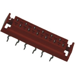 5 pcs - TE Connectivity Micro-MaTch Series Straight Through Hole Mount PCB Socket, 16-Contact, 2-Row, 2.54mm Pitch, Solder