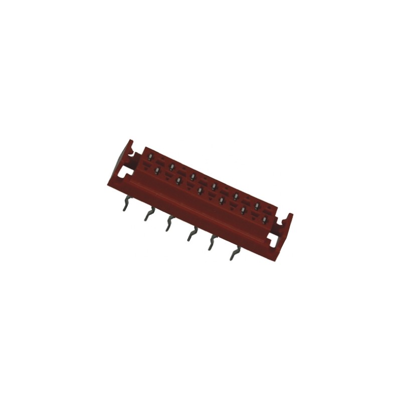 5 pcs - TE Connectivity Micro-MaTch Series Straight Through Hole Mount PCB Socket, 16-Contact, 2-Row, 2.54mm Pitch, Solder