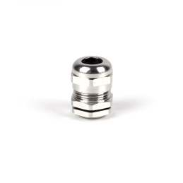 1 pcs - RS PRO Metallic Nickel Plated Brass Cable Gland, M16 Thread, 4mm Min, 8mm Max, IP68