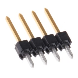 5 pcs - Molex C-Grid III Series Straight Through Hole Pin Header, 4 Contact(s), 2.54mm Pitch, 1 Row(s), Unshrouded