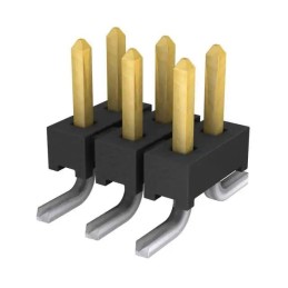 5 pcs - Samtec TMM Series Vertical Surface Mount Pin Header, 6 Contact(s), 2.0mm Pitch, 2 Row(s), Unshrouded