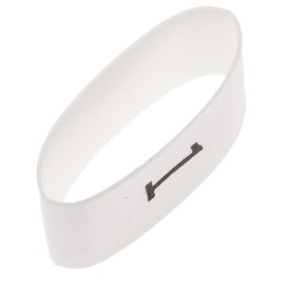 1 Bag of 100 - TE Connectivity Heat Shrink Cable Markers, White, Pre-printed '1', 4 - 12mm Cable