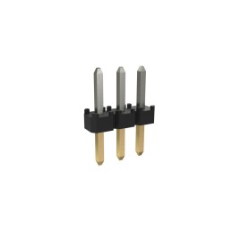 50 pcs - Amphenol ICC Minitek Series Through Hole Pin Header, 3 Contact(s), 2.0mm Pitch, 1 Row(s), Unshrouded
