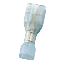 1 Bag of 100 - RS PRO Blue Insulated Female Spade Connector, Receptacle, 0.5 x 4.75mm Tab Size