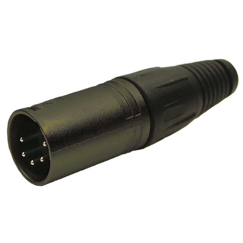 1 Bag of 2 - RS PRO Cable Mount XLR Connector, Male, 5 Way, Silver Plating