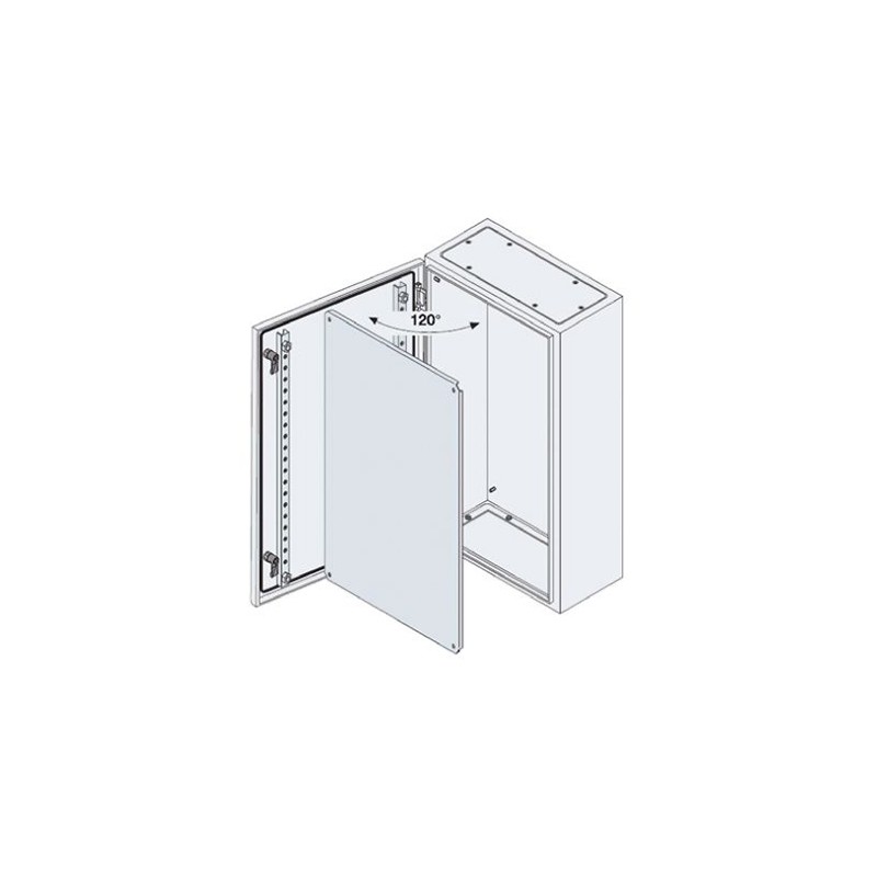 1 pcs - ABB SR2 Monobloc Series Steel Wall Box, IP65, 600 mm x 400 mm x 250mm