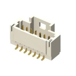 5 pcs - Samtec T1M Series Vertical PCB Header, 6 Contact(s), 1.0mm Pitch, 1 Row(s), Shrouded