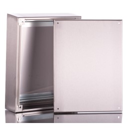 1 pcs - Rittal HD Series Stainless Steel Terminal Box, IP66, 400 mm x 300 mm x 120mm