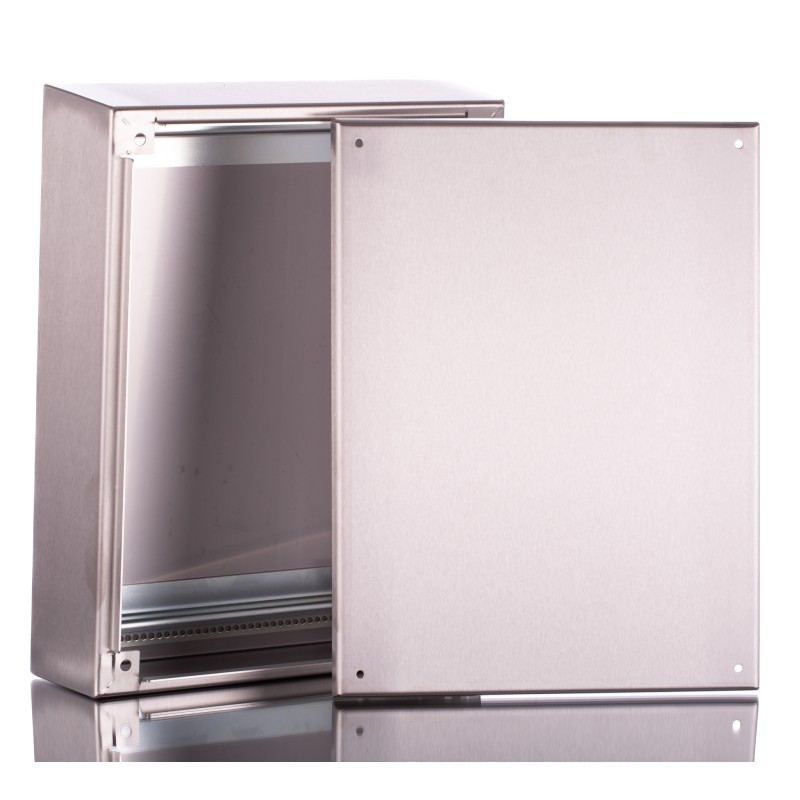 1 pcs - Rittal HD Series Stainless Steel Terminal Box, IP66, 400 mm x 300 mm x 120mm