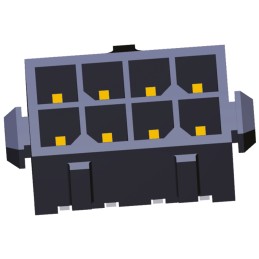 5 pcs - TE Connectivity Micro MATE-N-LOK Series Straight Through Hole PCB Header, 8 Contact(s), 3.0mm Pitch, 2 Row(s), Shrouded