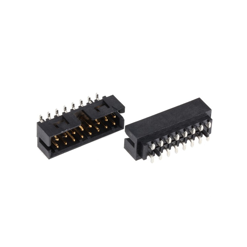 5 pcs - Molex Milli-Grid Series Straight Surface Mount PCB Header, 16 Contact(s), 2.0mm Pitch, 2 Row(s), Shrouded