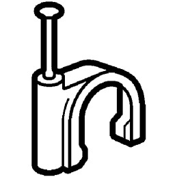 1 Box of 100 - Legrand Cable Clip, 10mm Max. Bundle