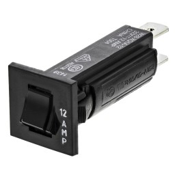 1 pcs - TE Connectivity Thermal Circuit Breaker - W28 Single Pole 32 V dc, 250V ac Voltage Rating, 12A Current Rating