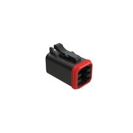 1 pcs : AT06-6S-BLK - Automotive Connectors 6 Pin Plug BLK