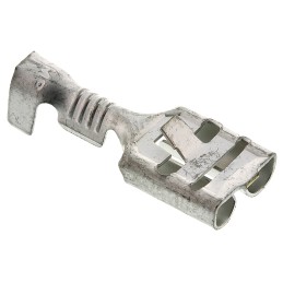 1 Box of 1000 - TE Connectivity FASTIN-FASTON .250 Uninsulated Female Spade Connector, Receptacle, 6.35 x 0.81mm Tab Size, 0.3mm