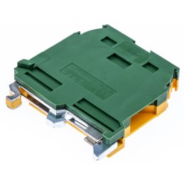 5 pcs - Entrelec SNA Series Green/Yellow Earth Terminal Block, 6mm², Single-Level, Screw Termination