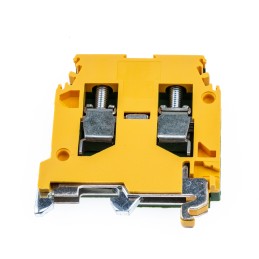 5 pcs - Entrelec SNA Series Green/Yellow Earth Terminal Block, 6mm², Single-Level, Screw Termination