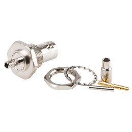 50 pcs - TE Connectivity, jack Panel Mount BNC Connector, 50Ω, Crimp Termination, Straight Body
