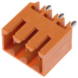 5 pcs - Weidmuller 3.5mm Pitch 3 Way Pluggable Terminal Block, Header, Through Hole, Solder Termination