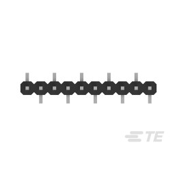 5 pcs - TE Connectivity AMPMODU Series Straight Surface Mount Pin Header, 10 Contact(s), 2.0mm Pitch, 1 Row(s), Unshrouded