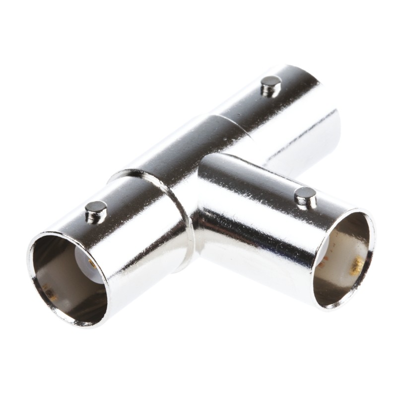 50 pcs - TE Connectivity Tee 50Ω RF Adapter BNC Socket to BNC Socket 4GHz