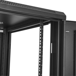 1 pcs - StarTech.com Black 24U Server Rack , 852 x 1172 x 600mm